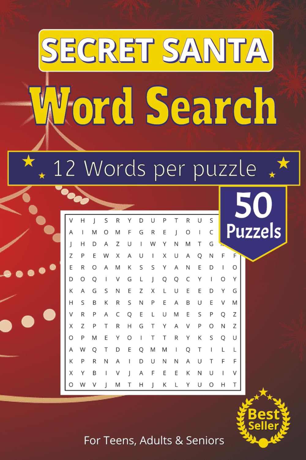 Secret Santa Word Search Puzzle Book: Secret Santa Word Search | 6x9 Portable Puzzle Book with 50+ Holiday-Themed Searches | Perfect Christmas Gift