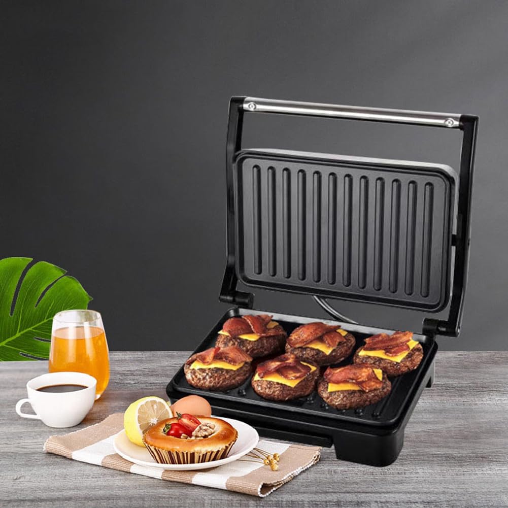 Elektryczna opiekacz do kanapek, mały grill do steków, ogrzewanie, elektryczna forma do pieczenia, toster, przygotowywanie potraw, wtyczka UE