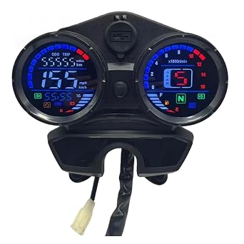 Motorcycle Speedometer Gauge Motorcycle Digital Speedometer Odometer Tachometer Gauge for Bajaj Boxer 150 UG BM150 Discover 125 135 100 CT150
