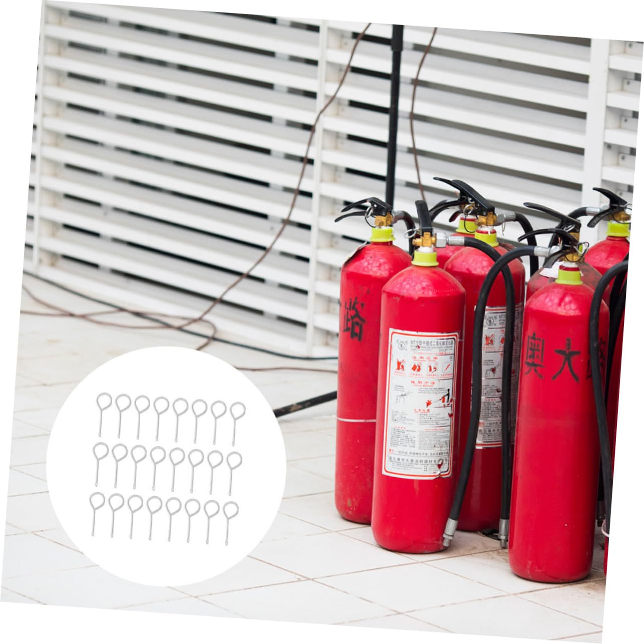 GLEAVI 200 Piezas Pasadores Extintores de Incendios de Inoxidable Compatible con Varios Seguridad y Rápida