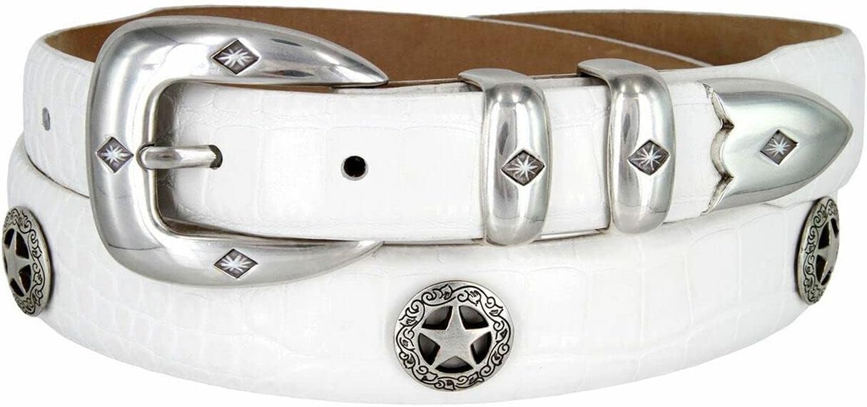 S5514 Genuine Full-Grain Cowhide Leather Designer Dress Belt 1-1/8"(30mm) taper down to 1"(25mm) wide