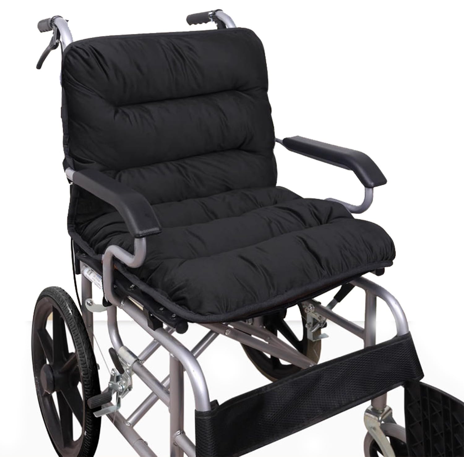 BLUEZY Cojín Integrado para Silla De Ruedas con Respaldo, Cojín De Apoyo Lumbar Antiescaras, Funda para Silla De Ruedas Cojín Antiescaras Reductor De Presión En La Superficie B