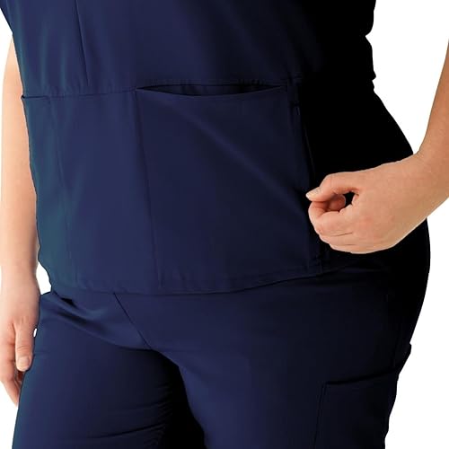 Vista 2 de Blusa médica Nolita de gran tamaño con cuatro bolsillos para mujer