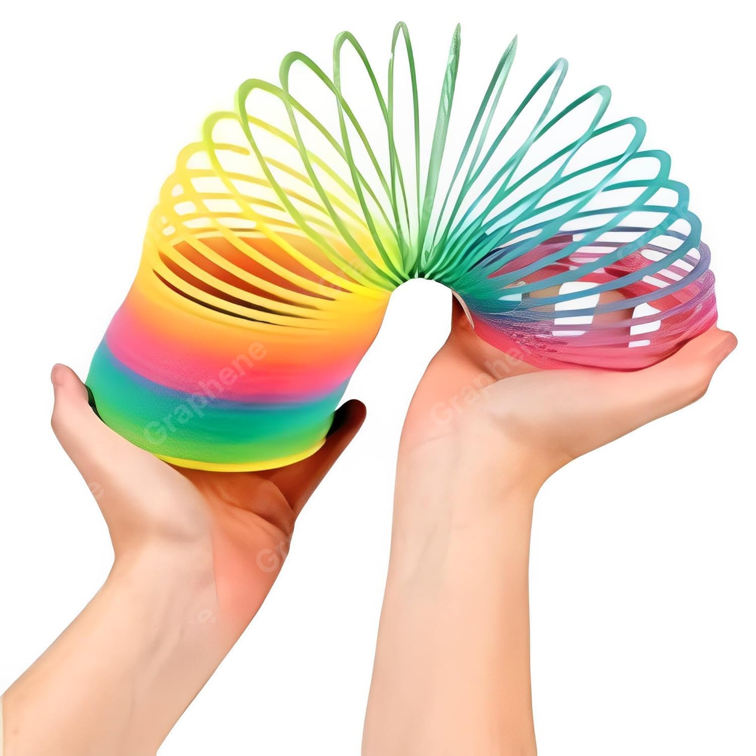 GR DESIGN® Spring Rainbow - Bouncy Stretchy Slinky Toys,Plastic,Multicolor (Pack of 2) (B0CBV18YZK) Amazon Price History, Amazon Price Tracker