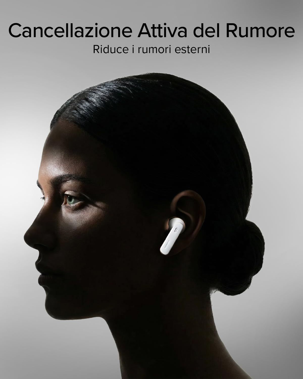JAZ Maks - Cuffie Auricolari In-Ear True Wireless Stereo, Cancellazione del Rumore Attiva, Custodia di Ricarica, Microfono HD, Controlli Touch, per Smartphone, Tablet, Laptop, 24 Ore