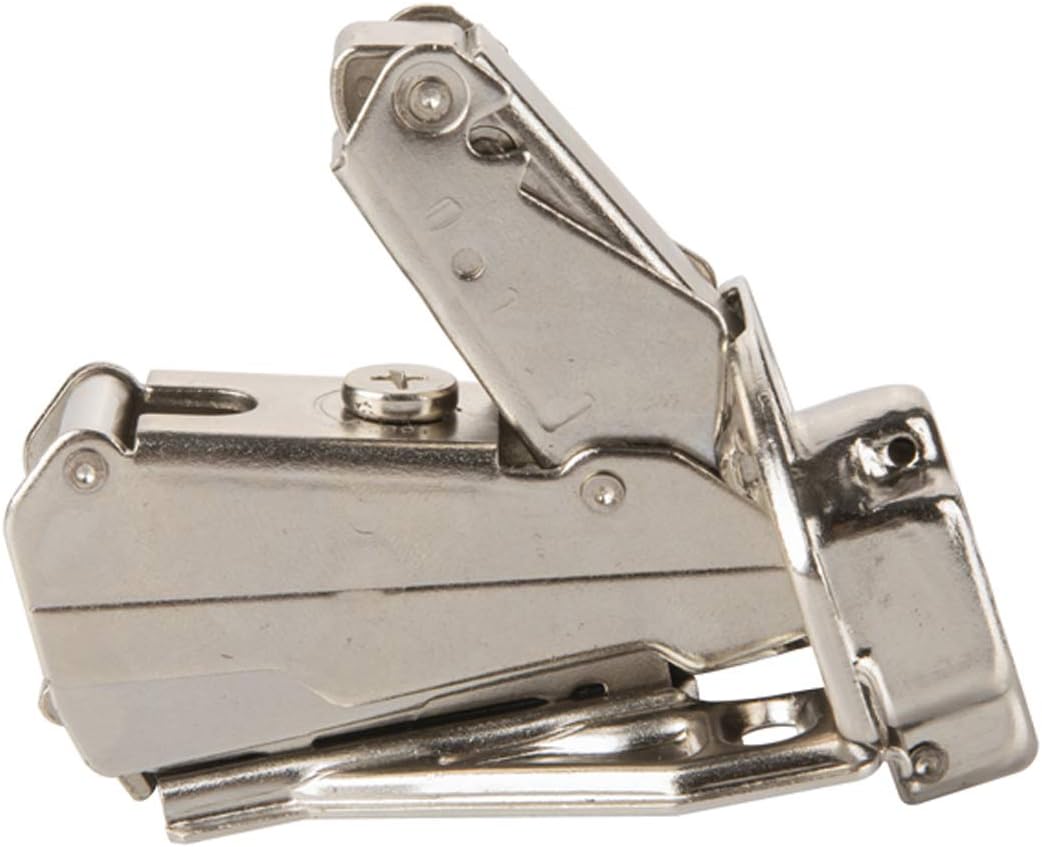 Amazon Basics 35mm Face Frame Hinge, Nickel Plated Finish, 1 Pair
