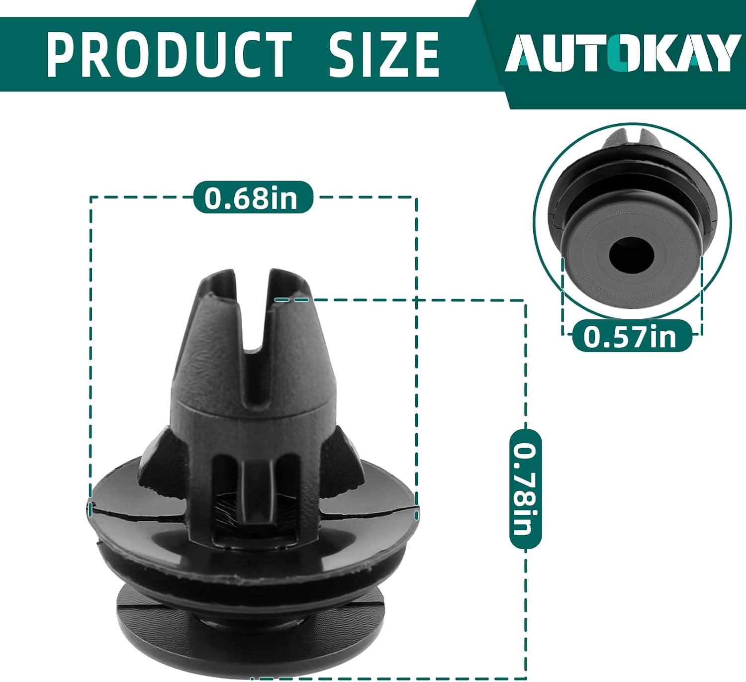 AUTOKAY 20Pcs New Tail Light Retainers Fits for Dodge Ram 1500 2500 3500 4500 2007-2022, Replace# 68061648-AA 68061648AA 68084593AA