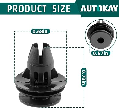 AUTOKAY 20Pcs New Tail Light Retainers Fits for Dodge Ram 1500 2500 3500 4500 2007-2022, Replace# 68061648-AA 68061648AA 68084593AA