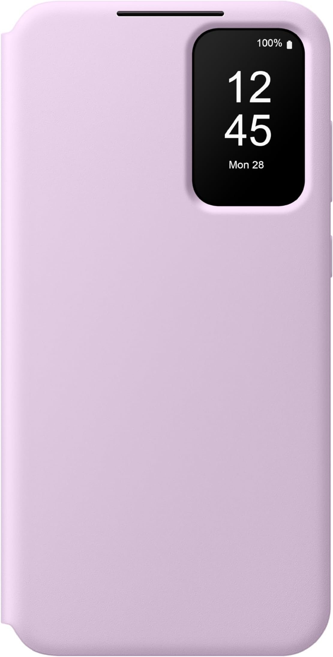 SAMSUNG Galaxy A35 5G S-View Wallet Phone Case, Protective with Closed Cover Screen Display, Finger Tap Control, Slim Design, Card Holder Pocket, US Version, EF-ZA356CVEGUS, Lavender
