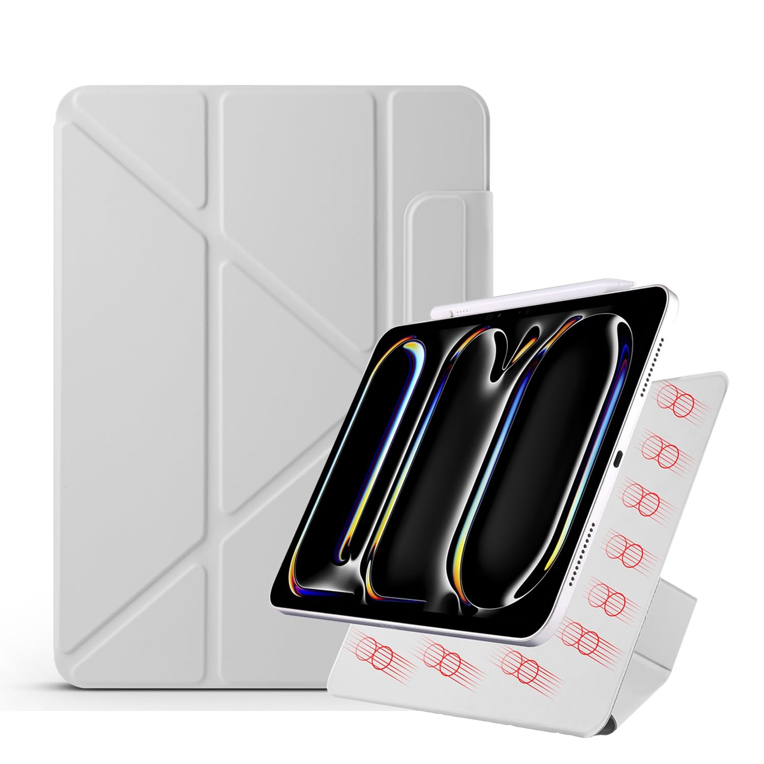 Coque iPad Pro 11 M4 2024 légère anti-rayures à angles multiples - 8