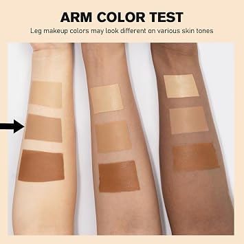 Leg Full Coverage Concealer Waterproof, Tattoo Cover Up No Transfer Body Makeup, Body Coverage Perfector Bruise&Scar &Veins Concealer With Airbrush Finish, All Skin Tones