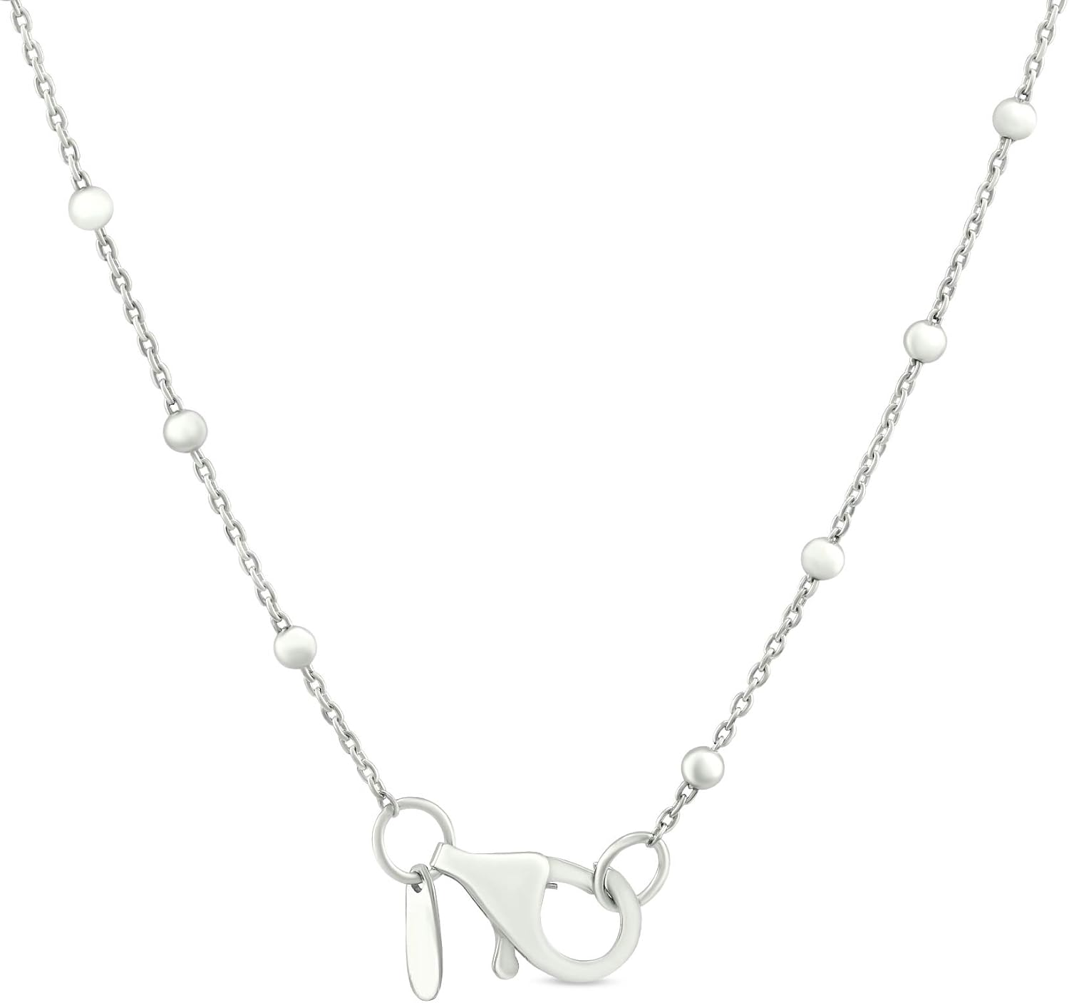Galaxy Quartz Pendant with Chain in 925 Sterling Silver, 18 inch (36.57cttw, Gemstone Birthstone, Pear 20x30MM)