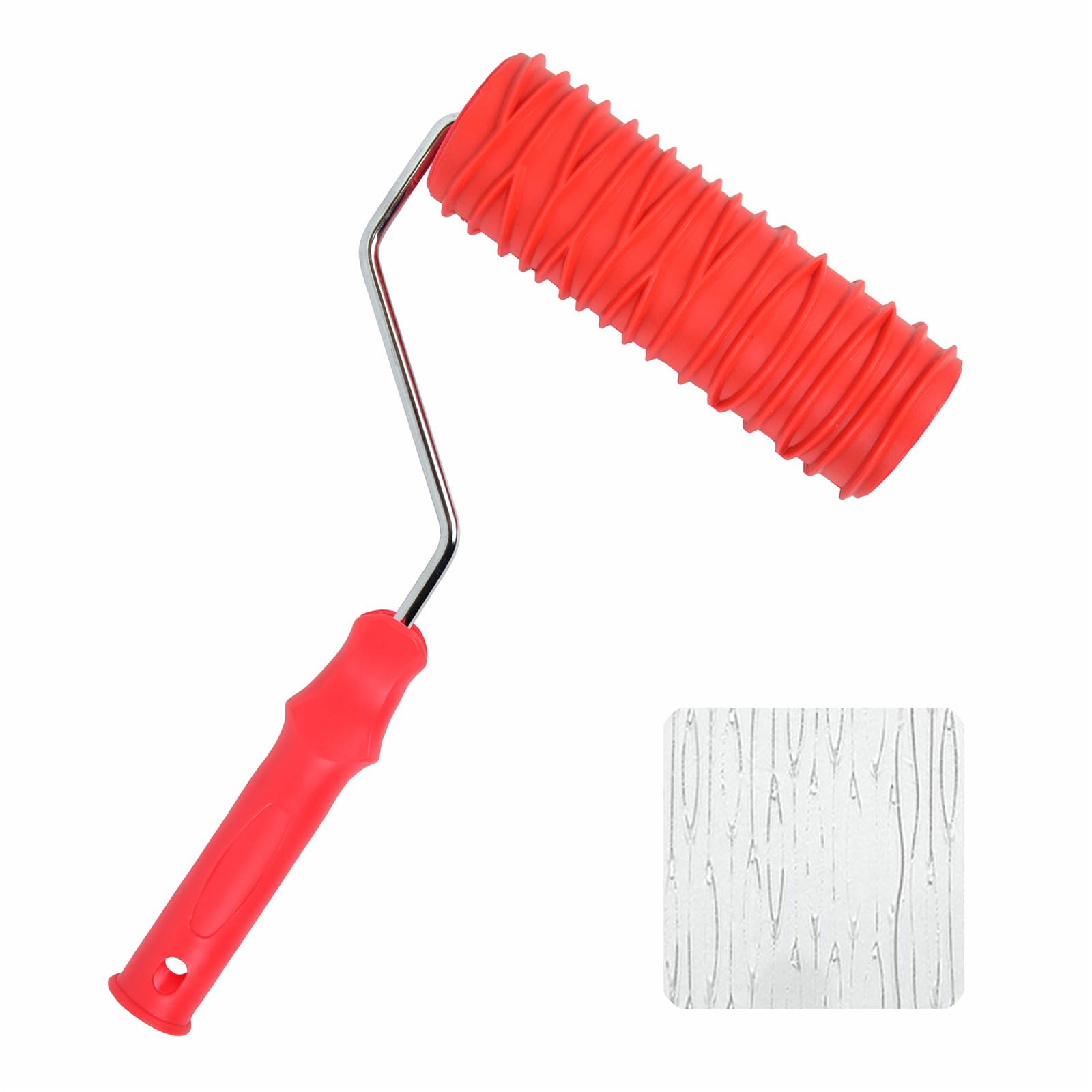 Nvoqilin 2018T Durability Pattern Paint Roller Creative Embossed Paint Roller For Customs Wall Painting And Interior Applications Creative Tool