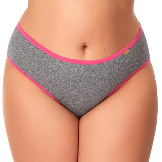 Kit 5 calcinha calçola plus size com cintura alta Monaliza para senhora e grávidas confortável para o dia a dia tamanhos grandes 46/48/50/52/54/56