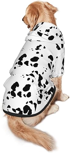 Disfraz de perro con estampado de dálmatas, lindo estampado de perro con manchas de animales, ropa de invierno, suéter de Halloween, disfraz de