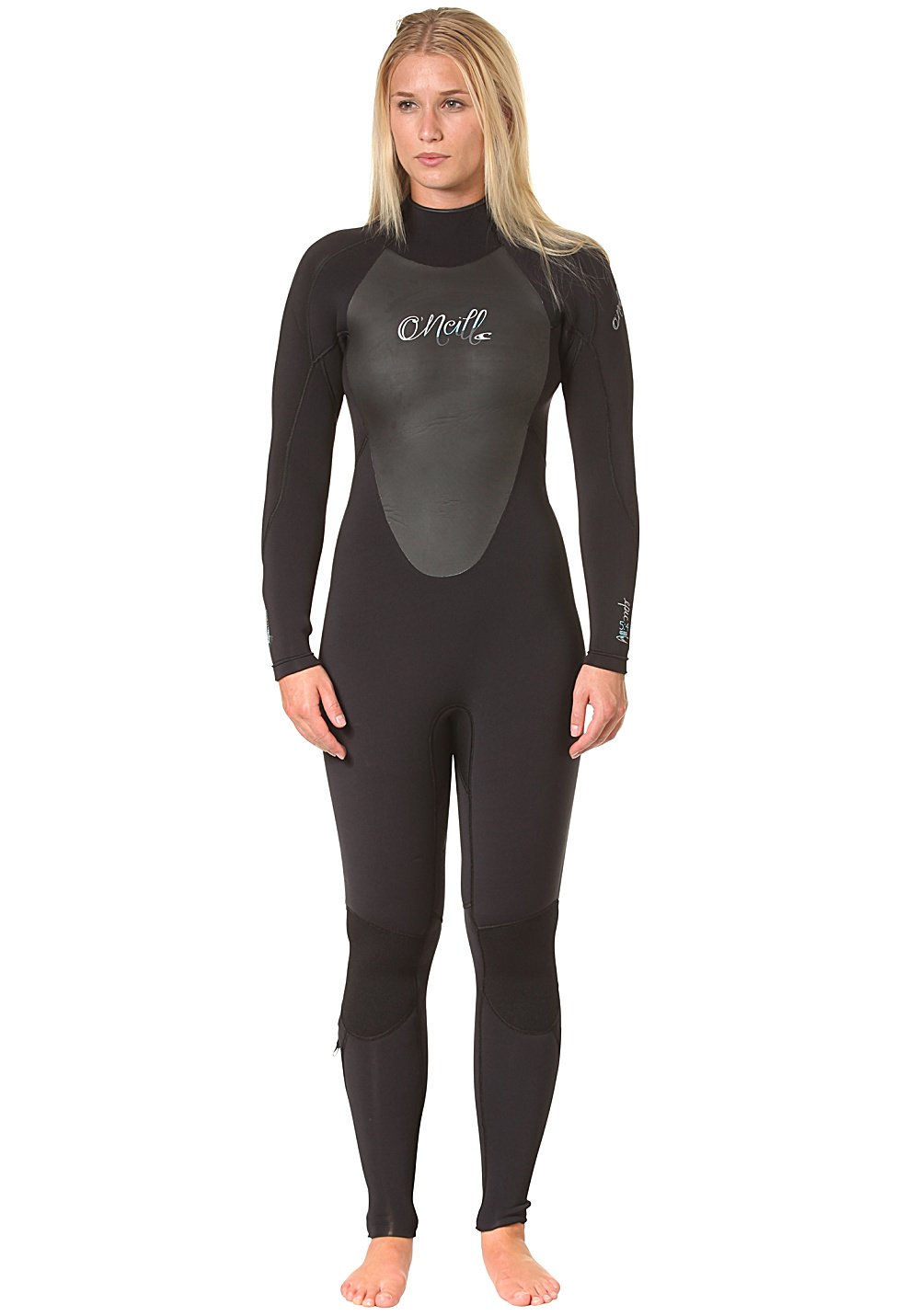 O'Neill Women's Epic 5/4mm Back Zip Full Wetsuit - Black, 16 UK