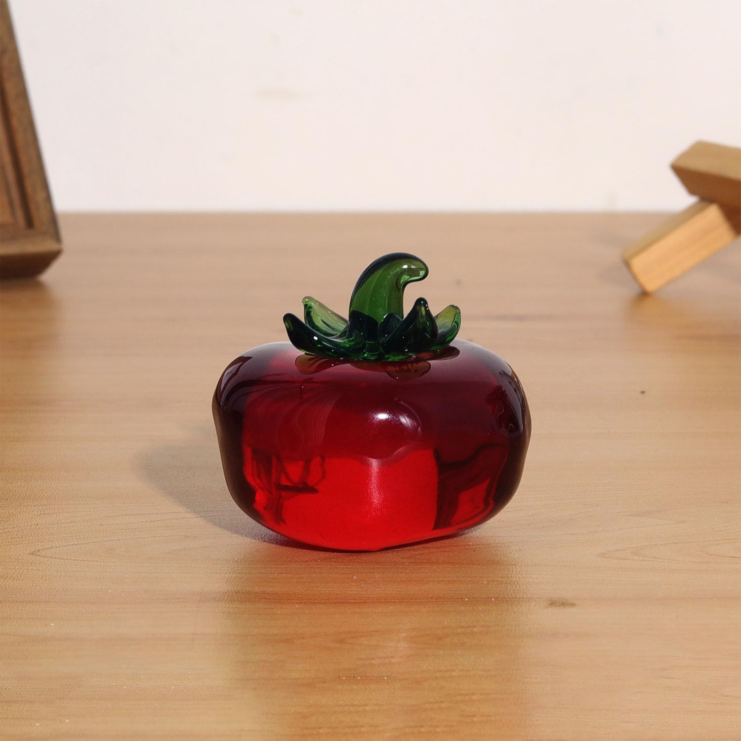 カボチャとトマトの置物 Amazon.co.jp: JSBWSFA 1個 ガラス 野菜 装飾 ガラス カボチャ