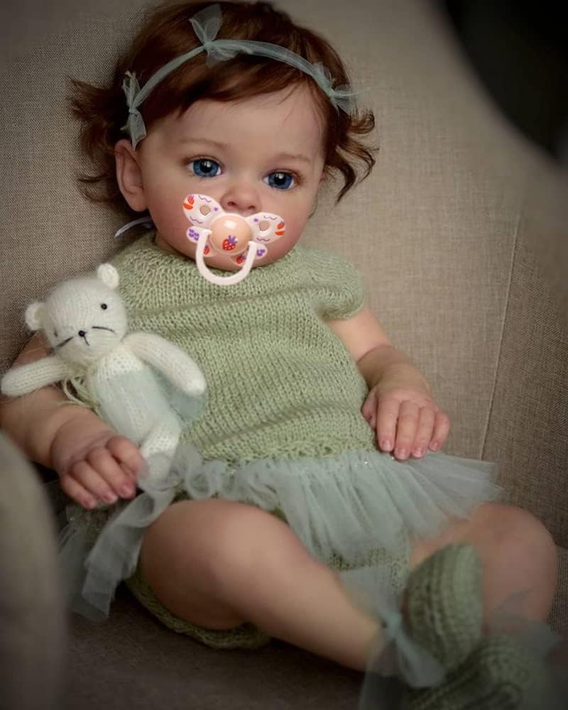 Reborn Baby Dolls Boy Girl 24 Inch 60cm Realistic Silicone Reborn Toddler Doll Real Size Soft Body Weighted Baby Doll Closed Mouth Newborn Toddler Toy Gifts