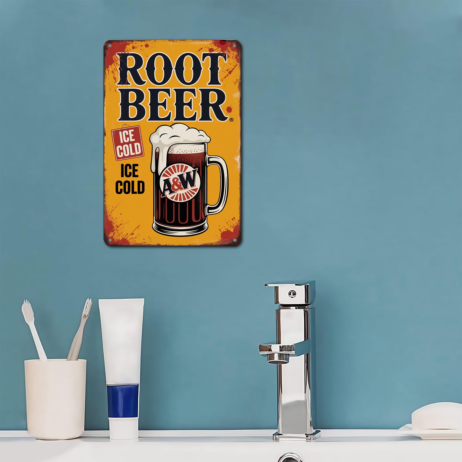Amazon.com: A&W Root Beer tin sign Vintage A&W Root Beer Metal