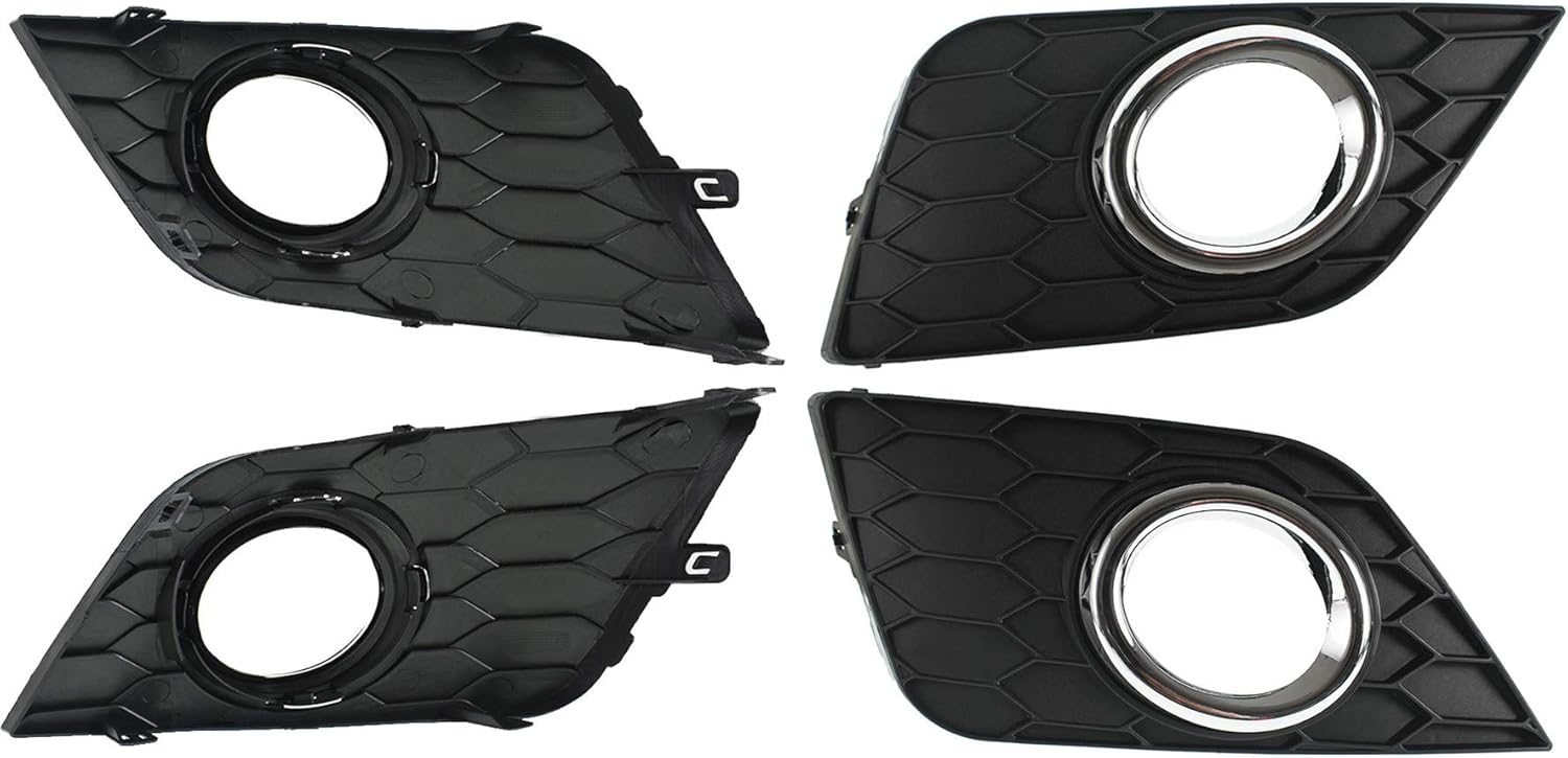 munirater Fog Light Lamp Assembly Passenger and Driver Side Replacement for Sentra 2016-2019 with Bulbs+Front Bumper Fog Light Covers+Harness Switch Kit