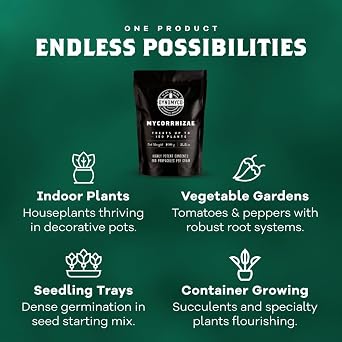 DYNOMYCO Granular Mycorrhizal Fungi Inoculant, 100g / 3.5oz Boosts Root Growth, Yields & Nutrient Uptake 900 Propagules/g, Concentrated Granules, OMRI Listed Biofertilizer for Plant Growth