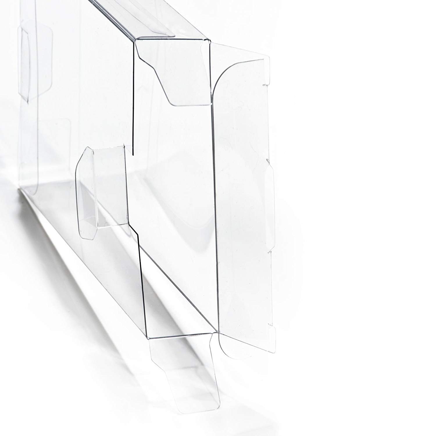 Ruitroliker 10pcs Clear Box Sleeve Protector for NES Games Cartridge Box
