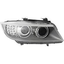 Front HID Headlights Assembly Right Side for 2009-2011 BMW 3 Series HID Xenon w/out AFS Models Only Direct OE Replacement Headlamps Set Right Passenger Side