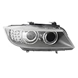 Front HID/Xenon Headlight Assembly Compatible Left+Right Side Driver & Passenger Head Lights Perfect Match Car Assy Set for 2009 2010 2011 BMW 3 Series HID Xenon w/out AFS Models Only (Right)