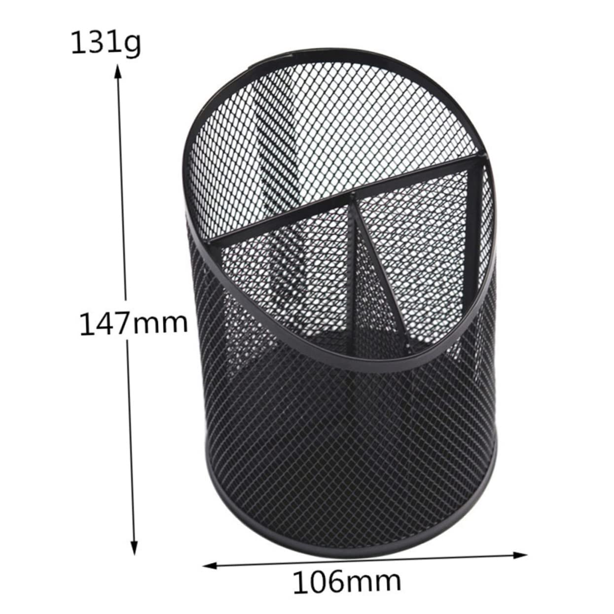 VILLCASE 3piezas Portalápices De Metal Negro Para Escritorio Organizador De Lápices y Bolígrafos Contenedor Decorativo y Para y