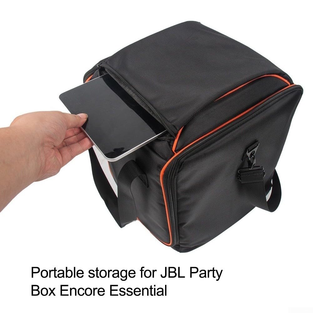 Tragbare Aufbewahrungstasche für JBL für Partybox für Encore Essential & 2, harte EVA-Tragetasche mit Schultergurt, stoßfeste Reisetasche