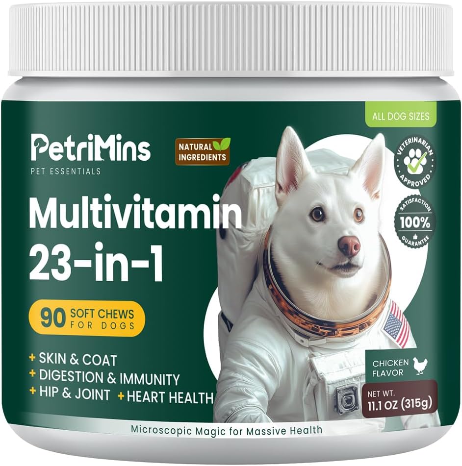 Advanced Probiotic for Dogs+PetriMins 23-in-1 Multivitamin for Dogs