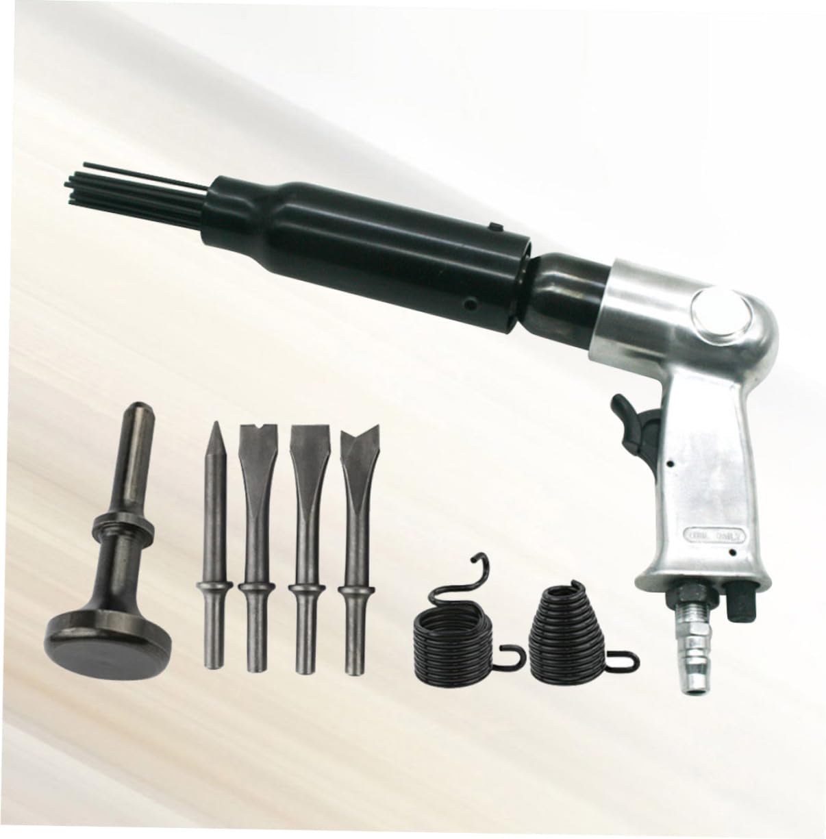 DOITOOL Pneumatic Chipping Hammer Tool Needles for Rust Removal Construction Fast Cutting Action for Mufflers Panels Easy One-handed
