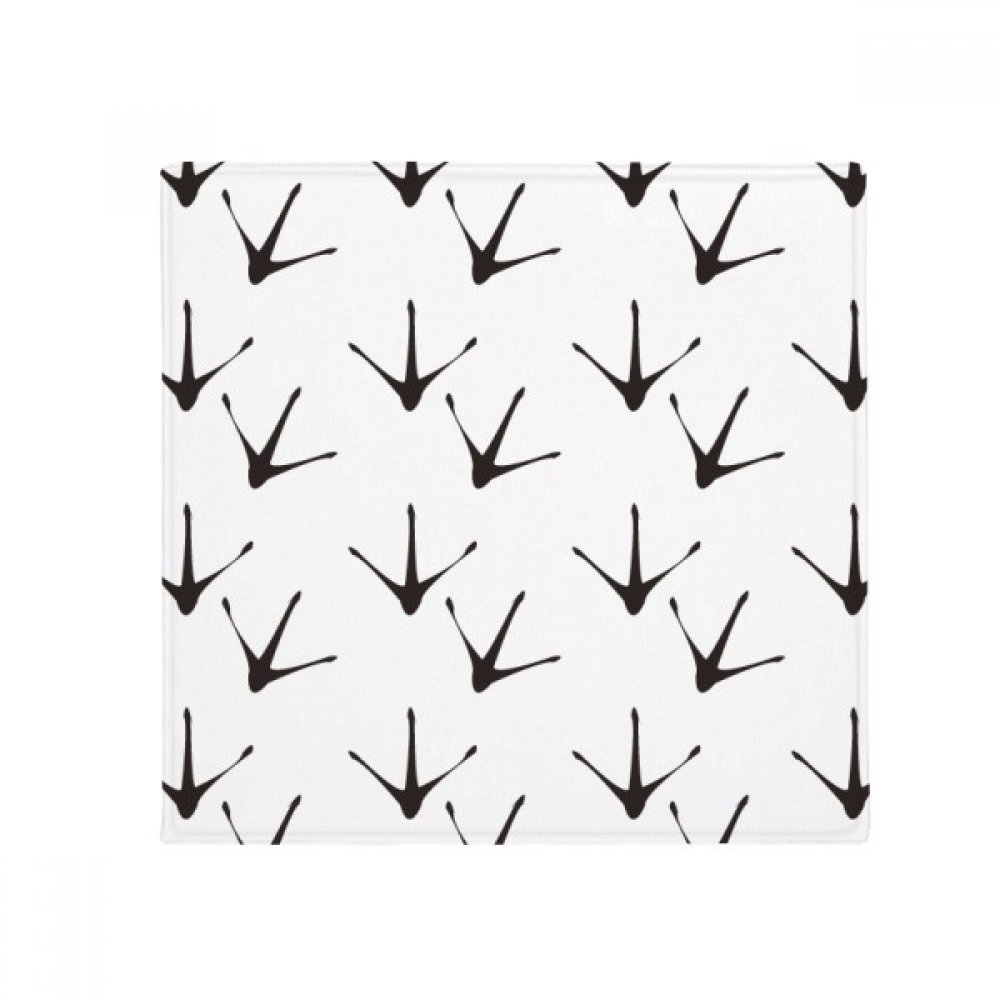 Tapis de sol antidérapant poulet griffe empreinte silhouette carré 80 cm pour animaux