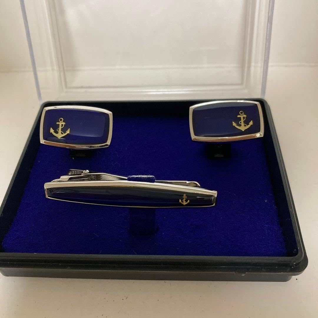 海上自衛隊 木更津航空補給所 アンカー ネクタイピン カフスセット ①