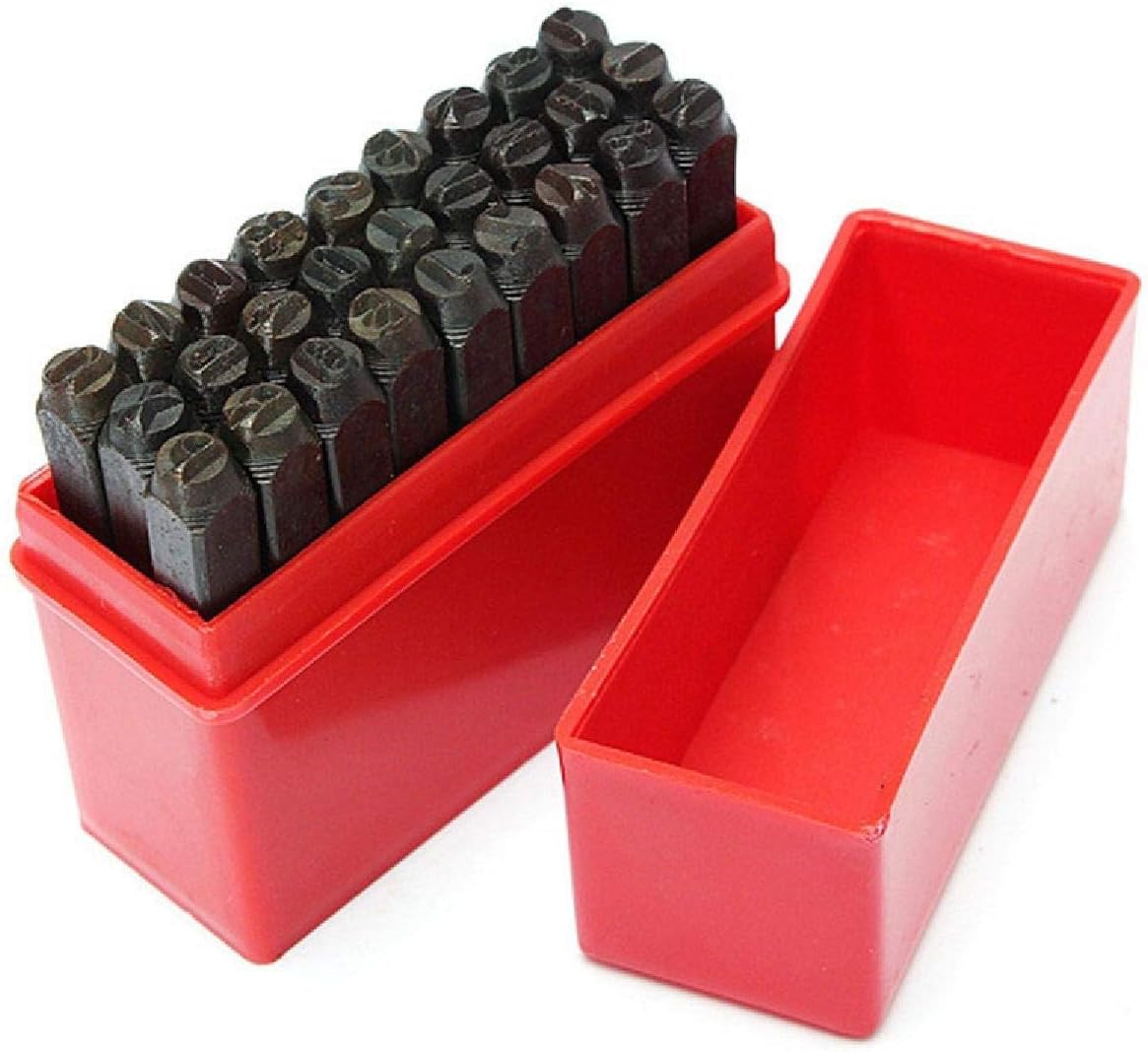 27 Pcs Letter Punch Set Stamp Kit with Storage Case for Stamping Steel 6mm