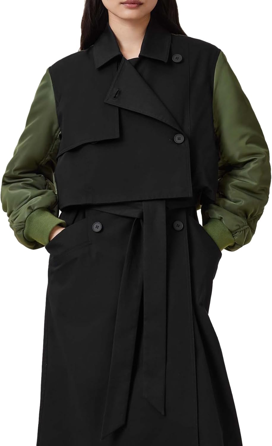 AllSaints womens Penni Trench