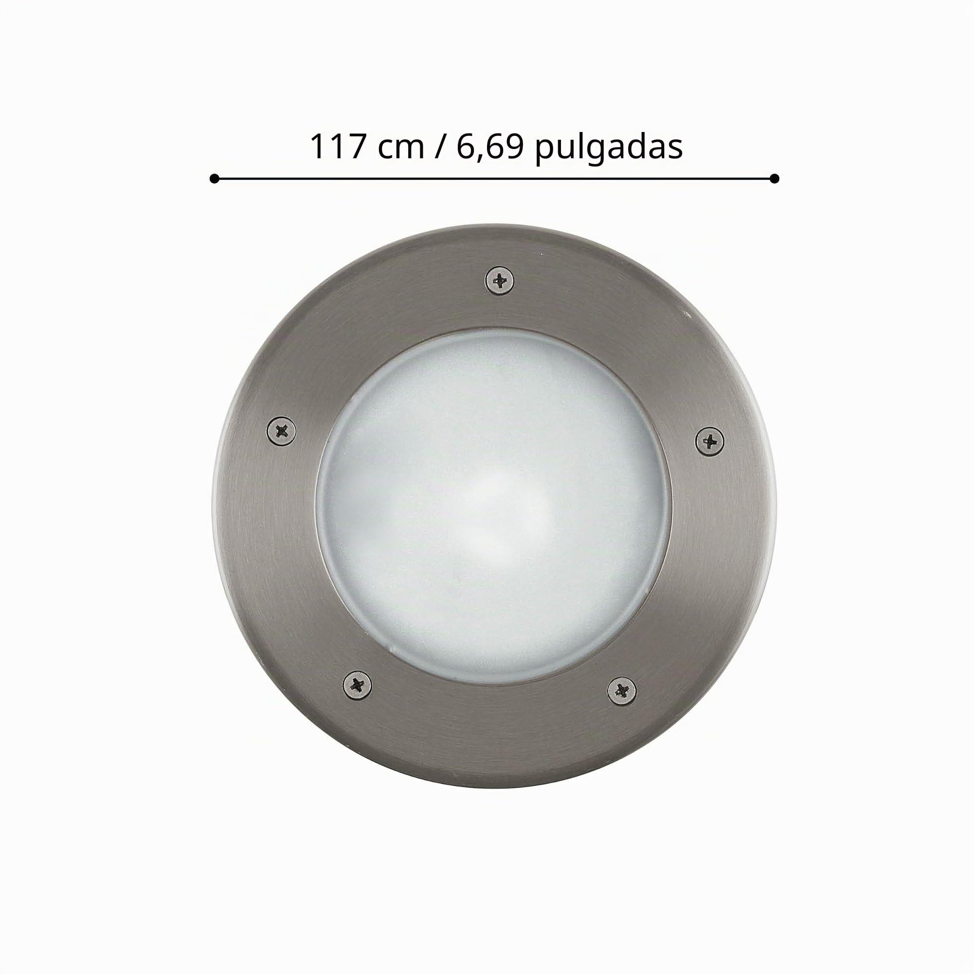 EGLO LED empotrable de suelo Riga 3, lámpara de una luz para caminos
