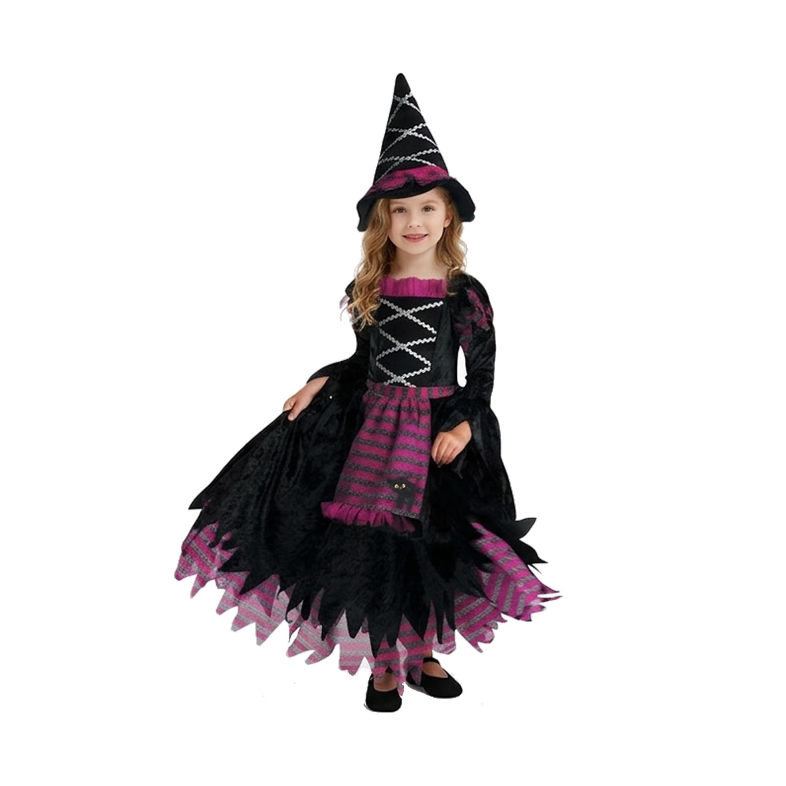 Witches Costume Childrens Halloween Outfit For Girl Cute Spider Dress — image 1