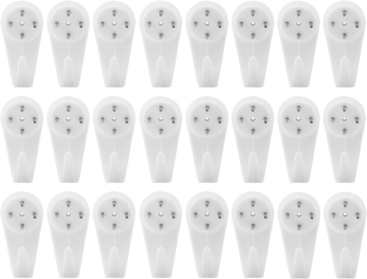 dedoot Wall Picture Hook - Pack of 24, White