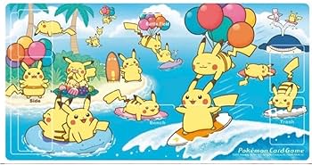 ポケモンカード なみのりピカチュウ そらをとぶピカチュウ Amazon | ポケモンカードゲーム ラバープレイマット なみのり