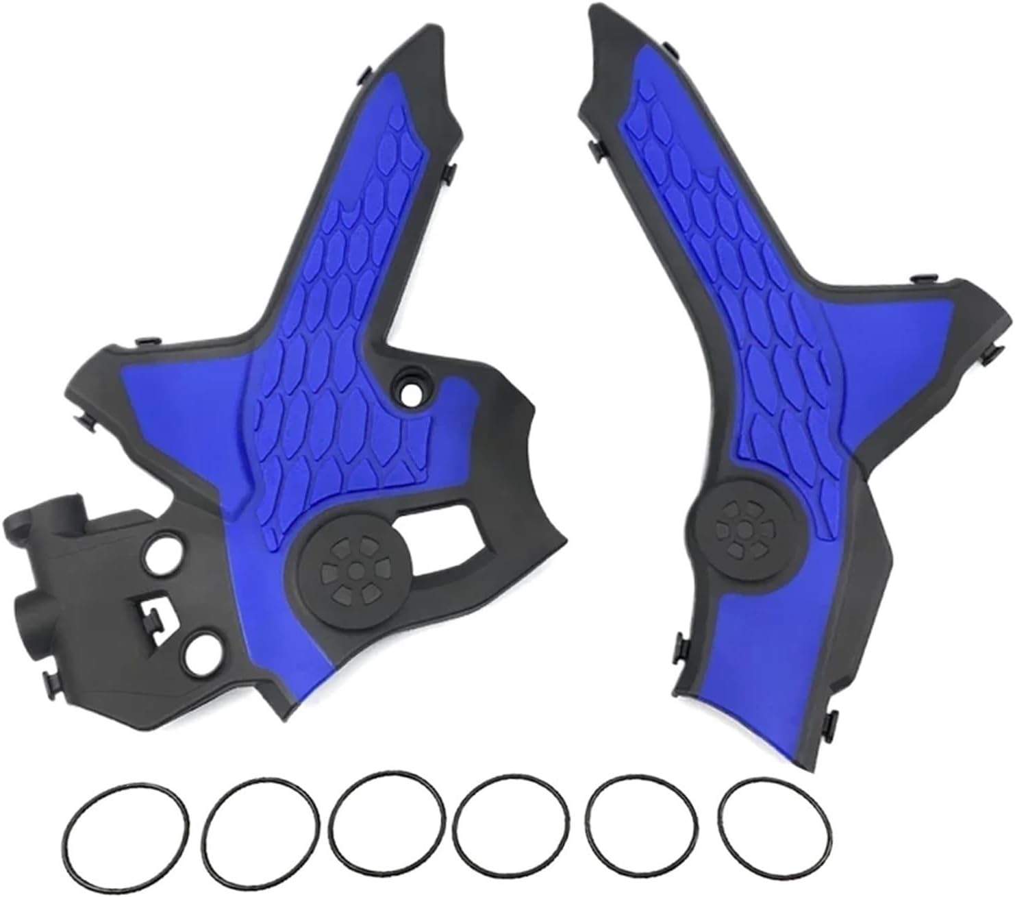 Compatible with CRF250L CRF300L Motorcycle ABS 2021-2024 Grip Frame Guard Protection Covers Left and Right Side Covers Protection(Blue)