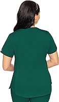 Vista 2 de Med Couture Touch - camisa de uniforme médico con cuello en V para mujer