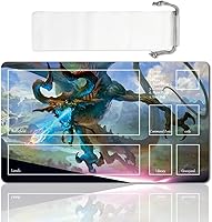 Vista 36 de Juego de mesa MTG Playmat Games Tamaño 60X35 cm CCG Compatible para TCG RPG CCG Play Mats (Nissa, Voz de ZENDIKAR-Zone)
