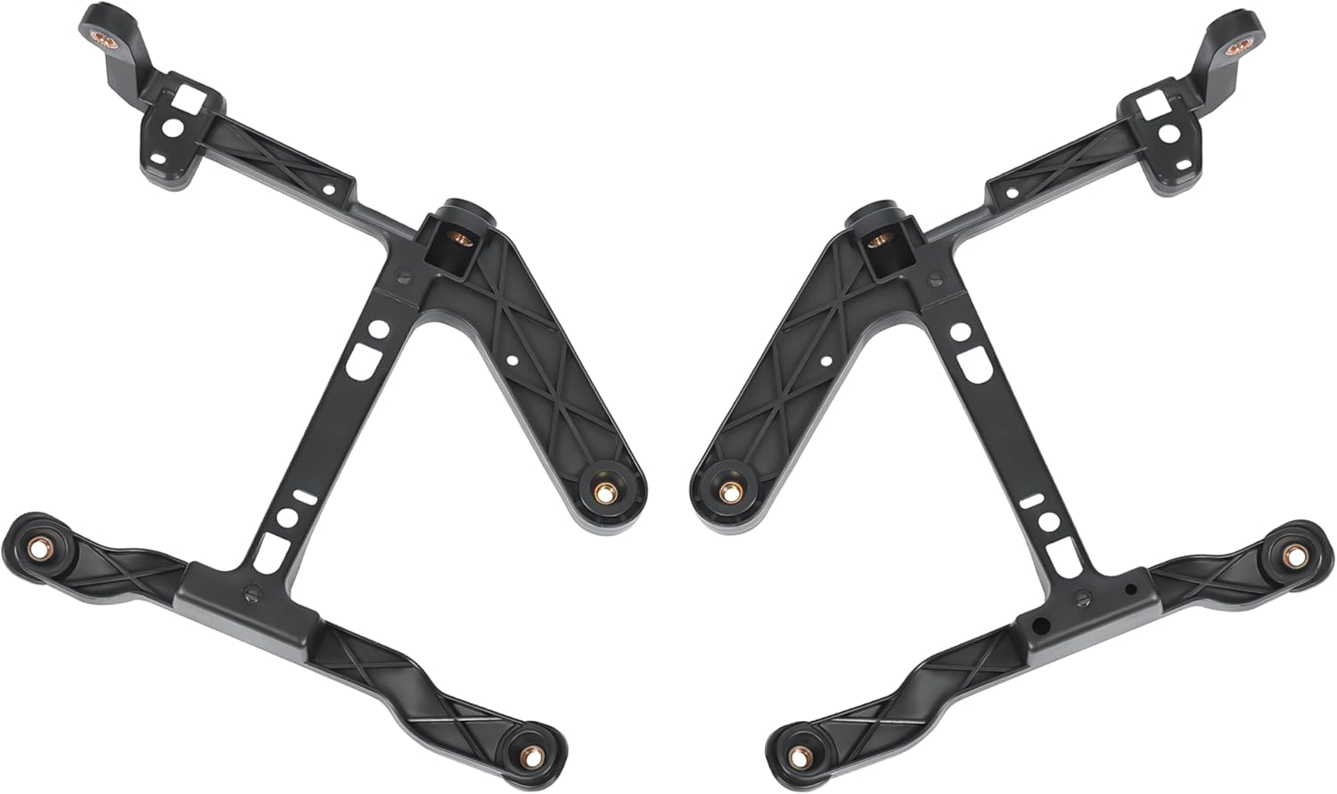 KUAFU Front Bumper Bracket Compatible with 2013-2018 Dodge Ram 1500 and 2019-2024 Dodge Ram 1500 Classic LH & RH Replacement for CH1061108 68232454AA Plastic(PA6) Black