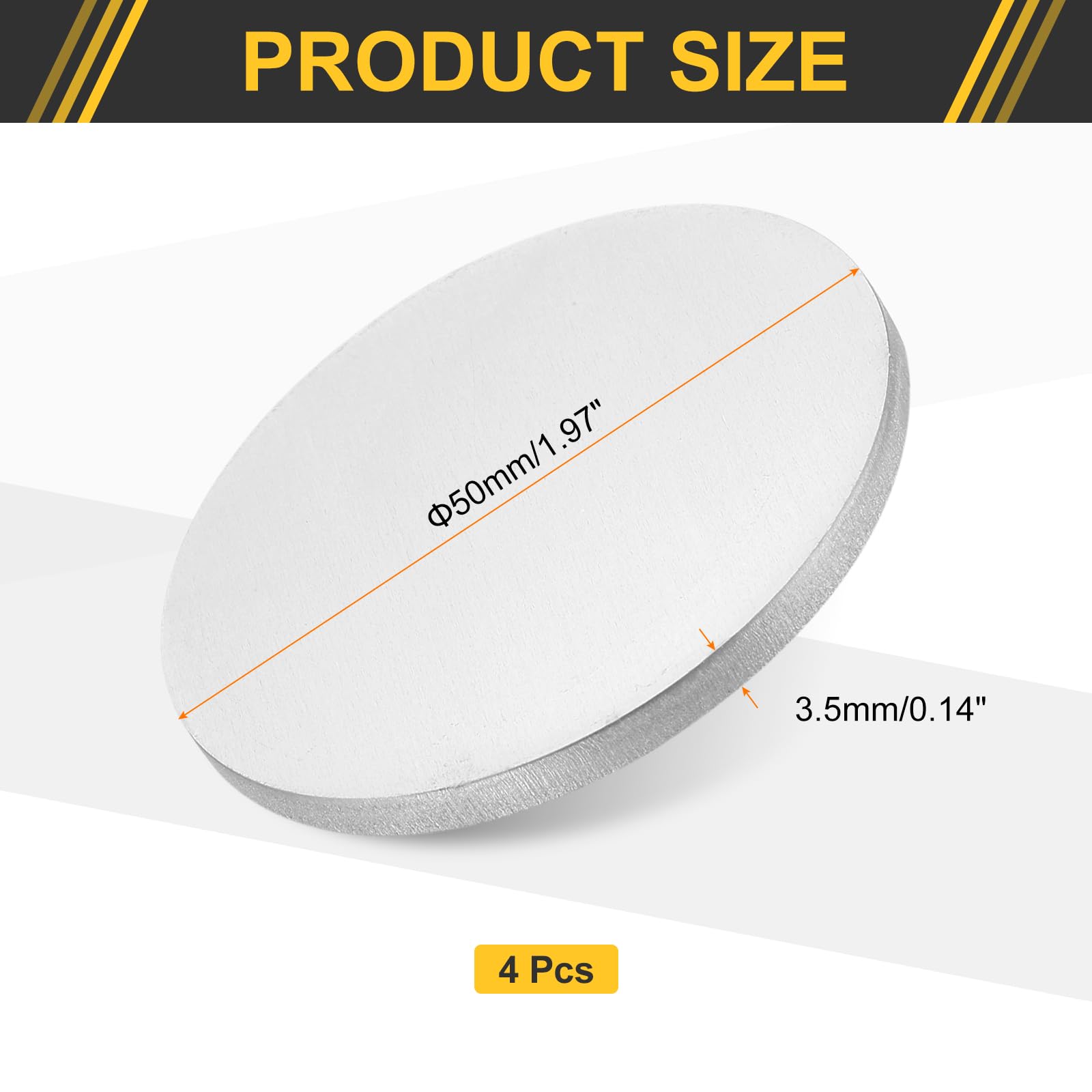 6" Aluminum Discs - 6061 Alloy for Stamping -8