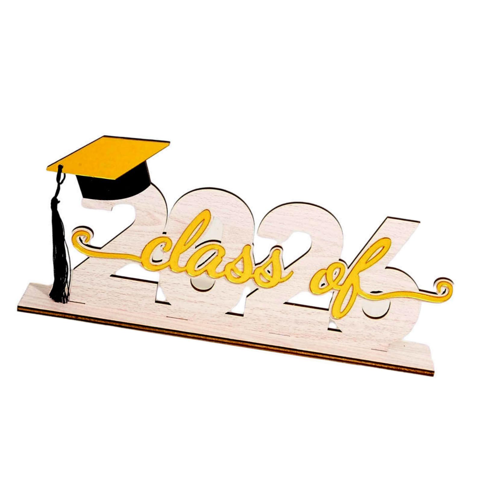 Zxfdsfdbnm Class of 2026 Wooden Table Centerpieces Graduate Signs for Graduation Parties Favor 2026 Graduation Decorations Wooden Centerpieces