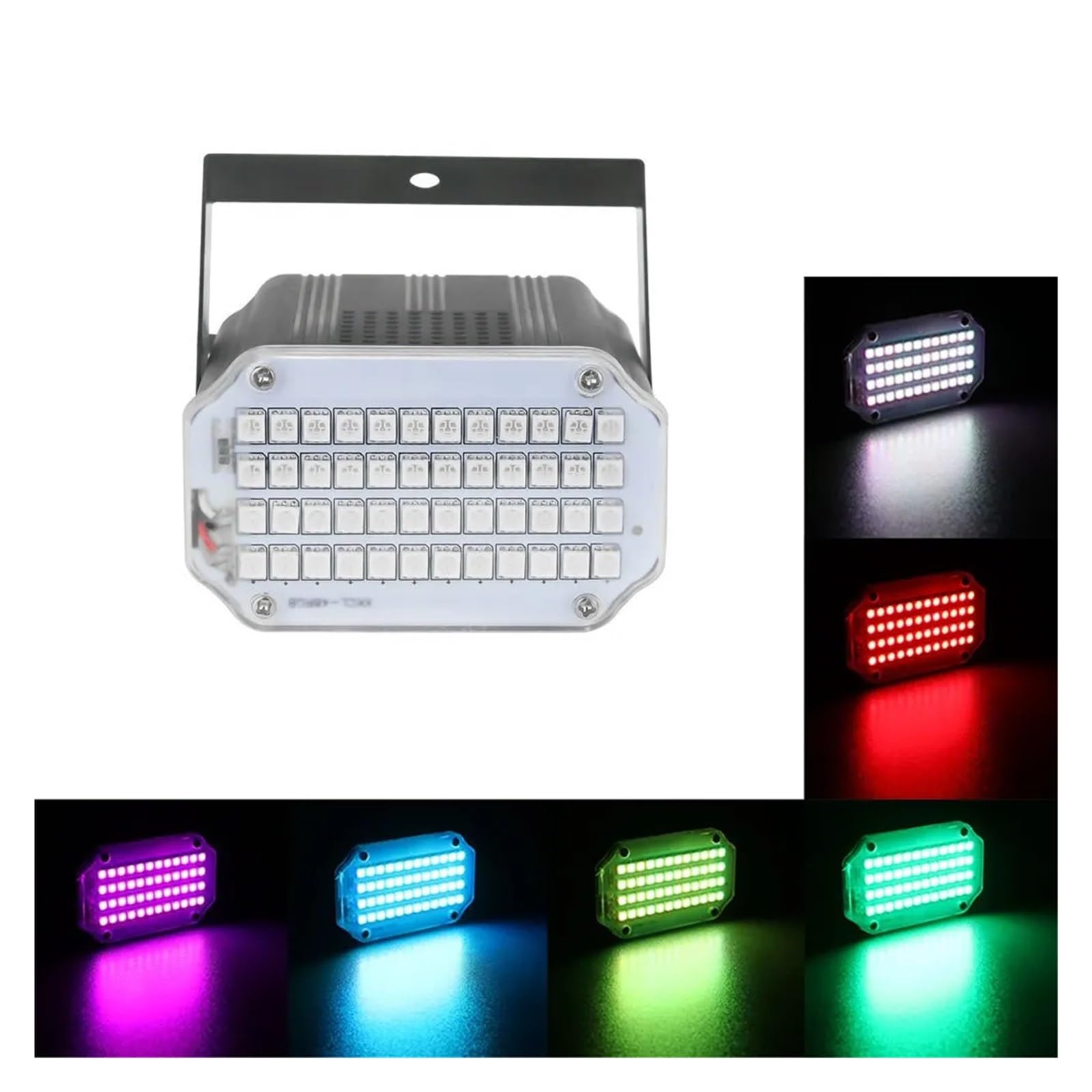 Luci da Discoteca LED RGB UV Luci stroboscopiche Disco DJ Party Vacanze Natale Stage Effetti di Illuminazione Wedding Music Club Luci Flash attivate dal Suono per Eventi Matrimonio Dance Music (Size