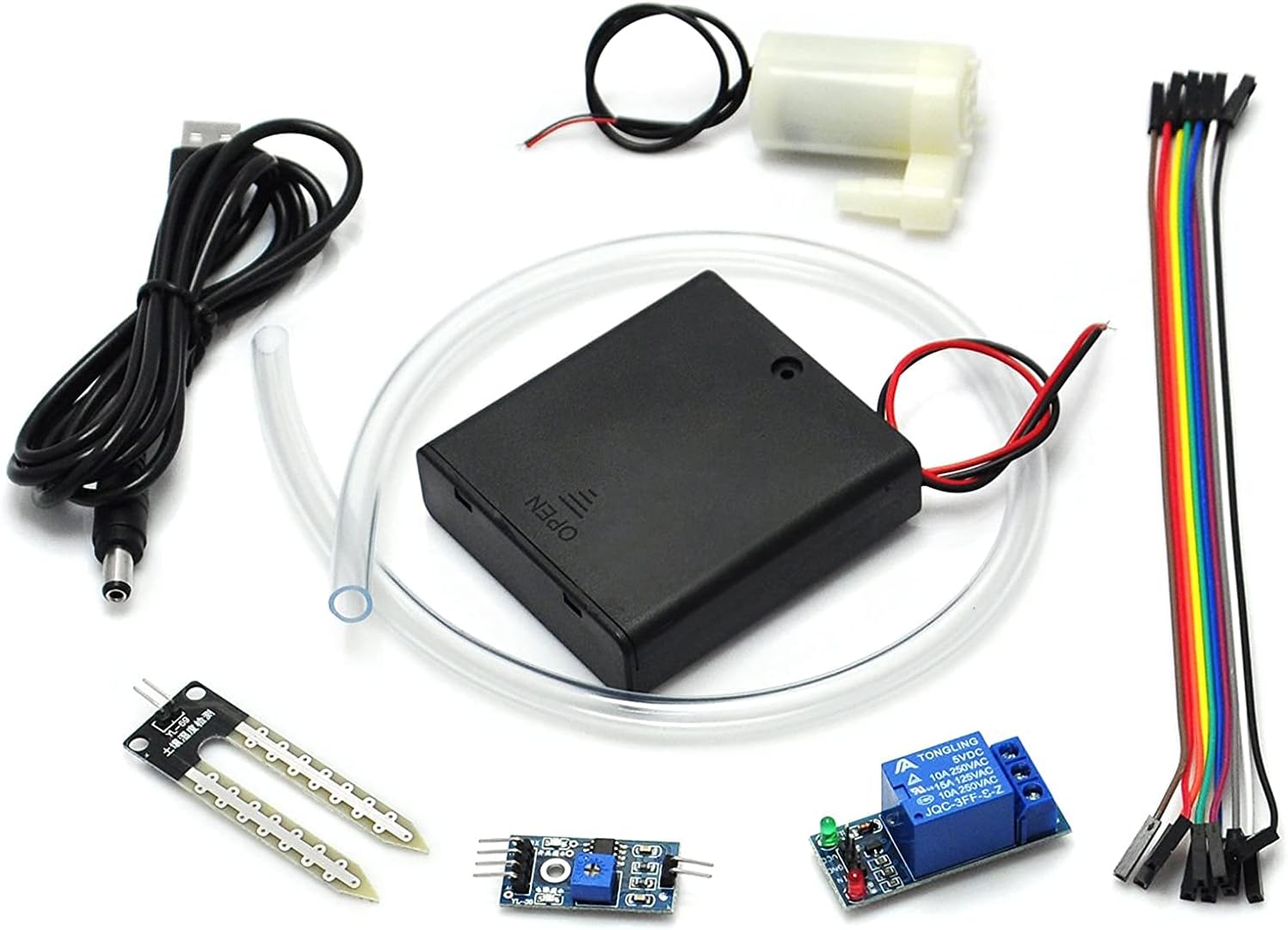 ANBE Handstosoul Soil Moisture Sensor Kit Automatic Watering System Manager with Mini Water Pump for Arduino DIY Kit