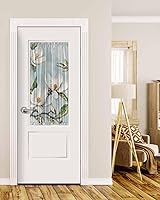 Vista 11 de Cortinas de primavera rosa Sakura con luz lateral francesa para puerta delantera, ventana, puerta de 25 x 40 pulgadas, cortina de panel de cortina