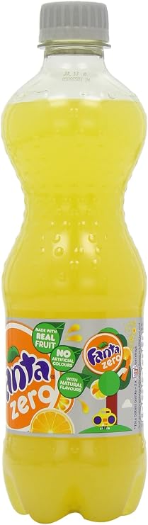 Fanta Zero Orange Soft Drink Bottle 500 ml (Pack of 12)